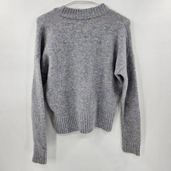 Madewell wool alpaca sweater quarter zip gray xs small - Picture 2 of 4